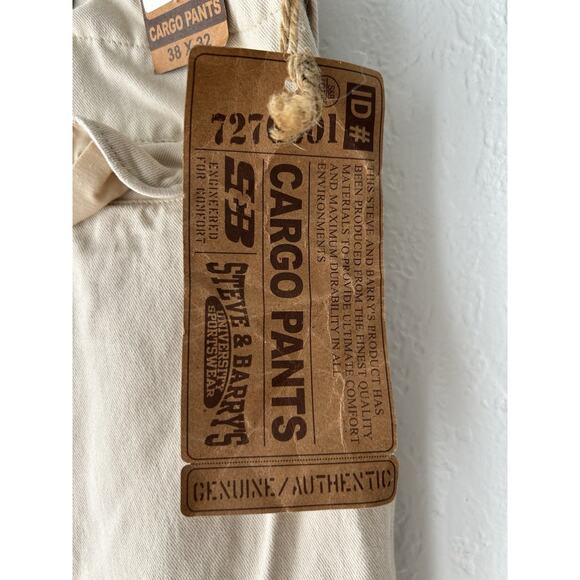 Steve & Barry’s Cargo Pants 38x32 Y2K Skater Baggy Wide Leg Utility Vtg Grunge - Picture 5 of 5